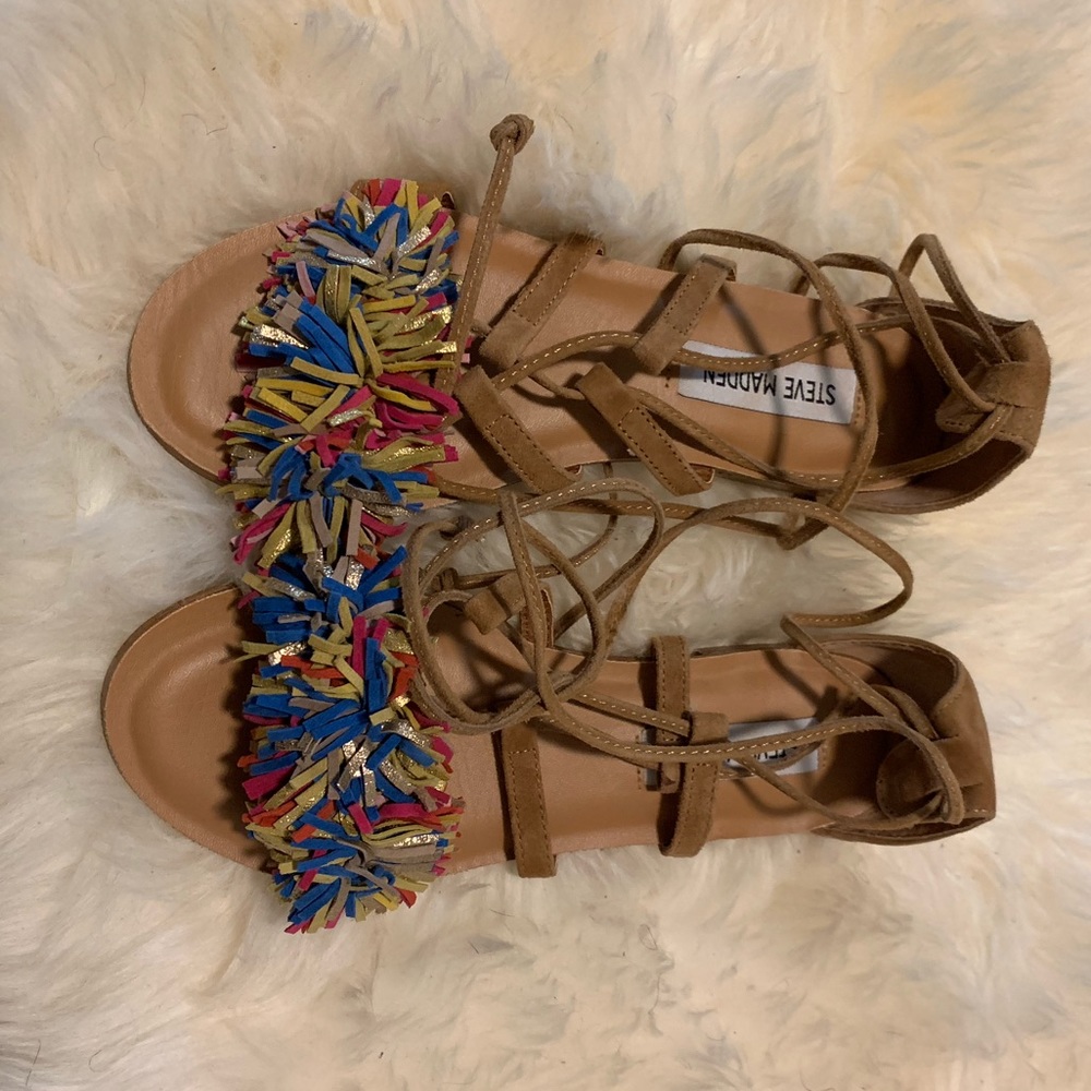 Steve Madden fringe sandals